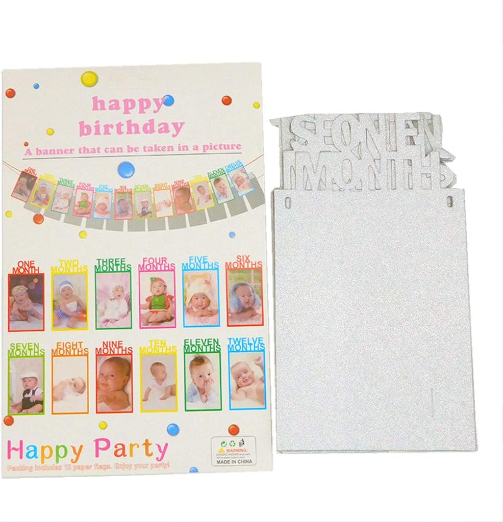 Noel Ameublement Et Decoration Bebe Premier Anniversaire Deco Paillettes Photo Banniere 1 12 Mois Guirlande Photos Pour La Premiere Communion Decoration De Douche De Bebe Bapteme 1er Anniversaire De Cadre Photo Garland Si