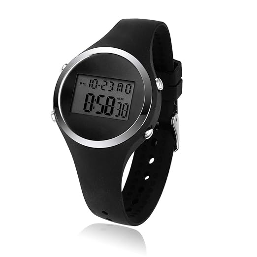 black digital watch for women