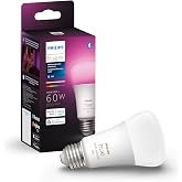 Philips Hue White and Color Ambiance A19 LED Smart Bulb, Bluetooth &amp; Zigbee Compatible (Hue Hub Optional), Works with Alexa &amp; Google Assistant &ndash; A Certified for Humans Device
