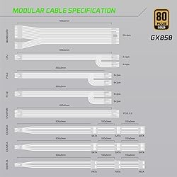 GAMEMAX Rampage Series 850W PCIE 5.0 & ATX 3.0 80