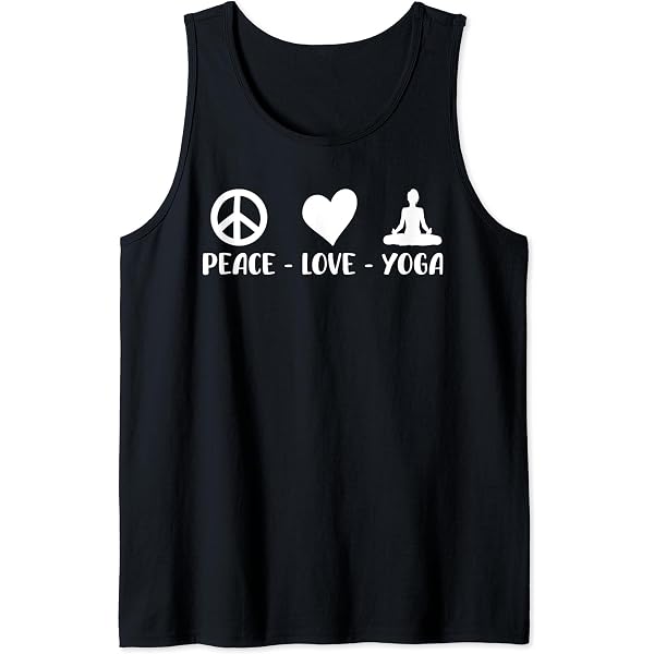 Peace, Love & Yoga V-Neck Tee - Women's Blended Yoga Shirt, Trendy Tri-Blend Comfort