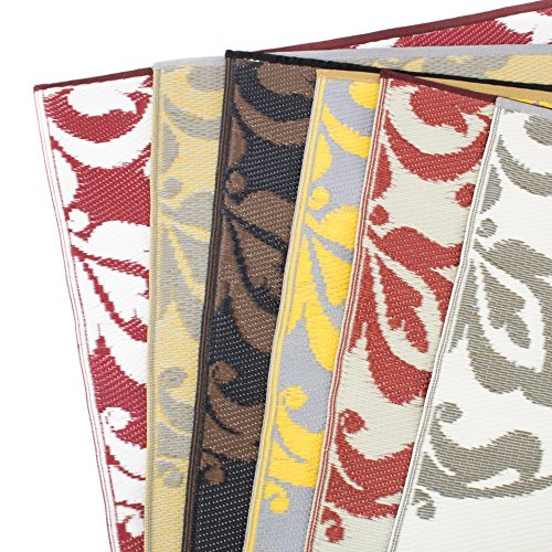 eLuxurySupply Outdoor Rug Mad Mats UV Fade Resistant Waterproof