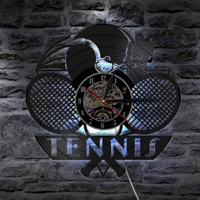 LTOOD Tenis Logotipo Raqueta Cancha Pelota Decoración Vinilo Disco ...