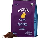 Chamberlain Coffee Organic Ground Coffee - Espresso Dark Roast, 10 Ounces