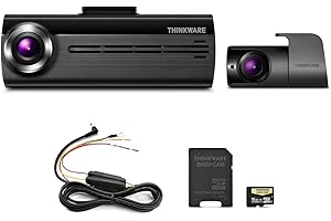 THINKWARE FA200 Dash Cam Bundle with Front & Rear Cam, Hardwiring Cable, 16GB MicroSD Card Included, Built-in WiFi