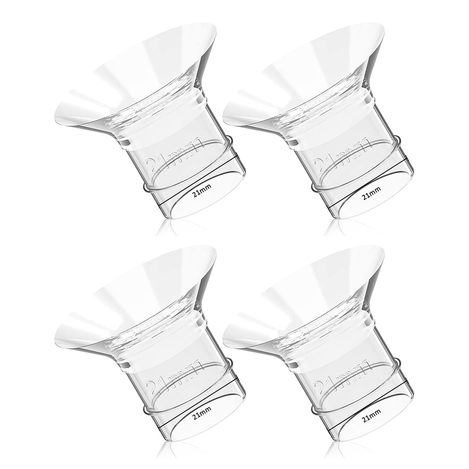 Breast Pump Parts Flange Insert 21mm Replacement Accessories Wearable Compatible with Momcozy Bellababy TSRETE MOMMED Mumgaroo Bioby S12 S9 S10 S12A S12 Pro S18 S21 S23 S32, 2 Pcs