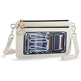 Small Crossbody Bags for Women Cell Phone Purse Touch Screen Bag Clutch Vegan Leather 2 in 1 Adjustable Neck Strap and Wrist