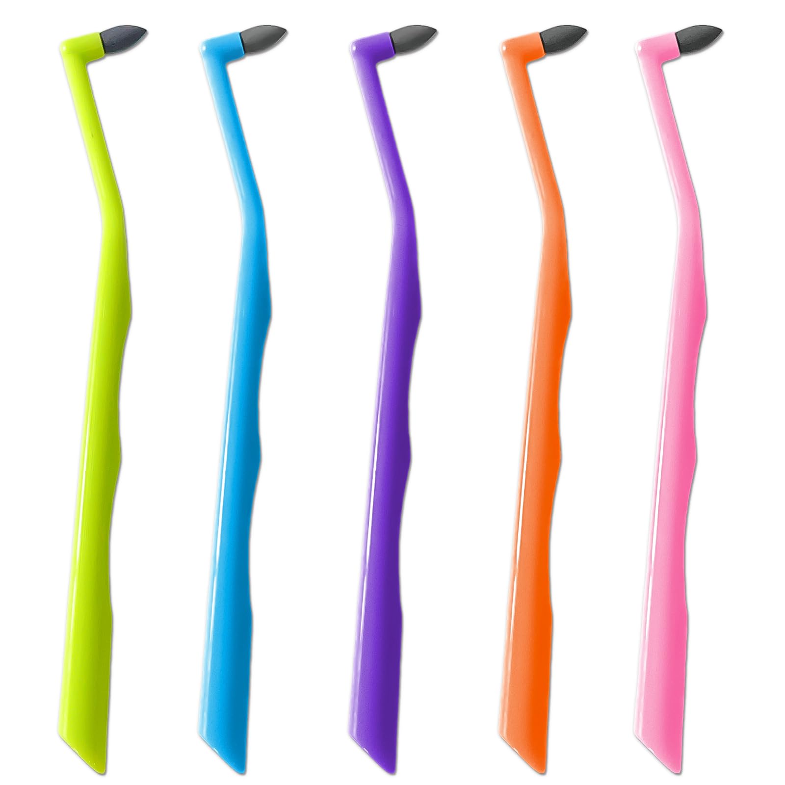 Photo 1 of 10 Pack Dental Teeth Plaque Remover Brushes Tools, Ergonomic Handle Design, Multicolor Tooth Stain Eraser Tartar Polisher Cleaning Kit for Oral Care