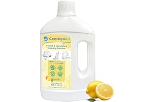 Conloquen 150X Concentrate Carpet Cleaner Solution Makes 39.6 Gal Formula for Portable Carpet Deep Cleaner and Upright Upholstery Cleaner Machine, 33.8 Fl.oz Carpet Stain Remover Lemon Scent