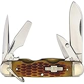 Rough Ryder Camp Knife Amber Bone, one Size (RR533)