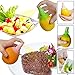 LLOP Fresh Fruit Infusion Citrus Sprayer Lemon Lime. BPA Free Manual Lemon - Lime - Orange Pump. Enjoy a Fresh Citrus Infusion Holder Plate, Screw Lock and Pump Top (1, Style1)