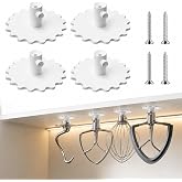 4 Pack Stand Mixer Attachment Holders for Kitchenaid Mixer Accessories | Compatible with Kitchenaid Mixer Accessories,Flex Edge Beater, Flat Beater, Dough Hooks and Wire Whip Organizer