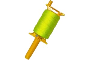 GENERIC Reloadable Line Reel,Mason Line String line with Handle, 600 Ft Length Nylon Twine,18 Braided Nylon String for Gardening Or Masonry Tools,Outdoor Kite，Twine String for Gardening Fluorescent Yellow
