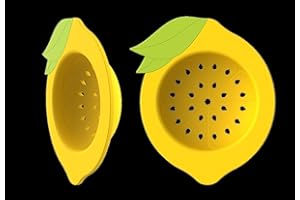 5" Scented Lemon Design Universal Kitchen Sink Strainer Covers - Set of 2