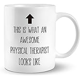 PUHEI Physical Therapist Gift Ceramic Mug 11oz - What an Awesome Therapist Coffee Tea Cup for Women Men