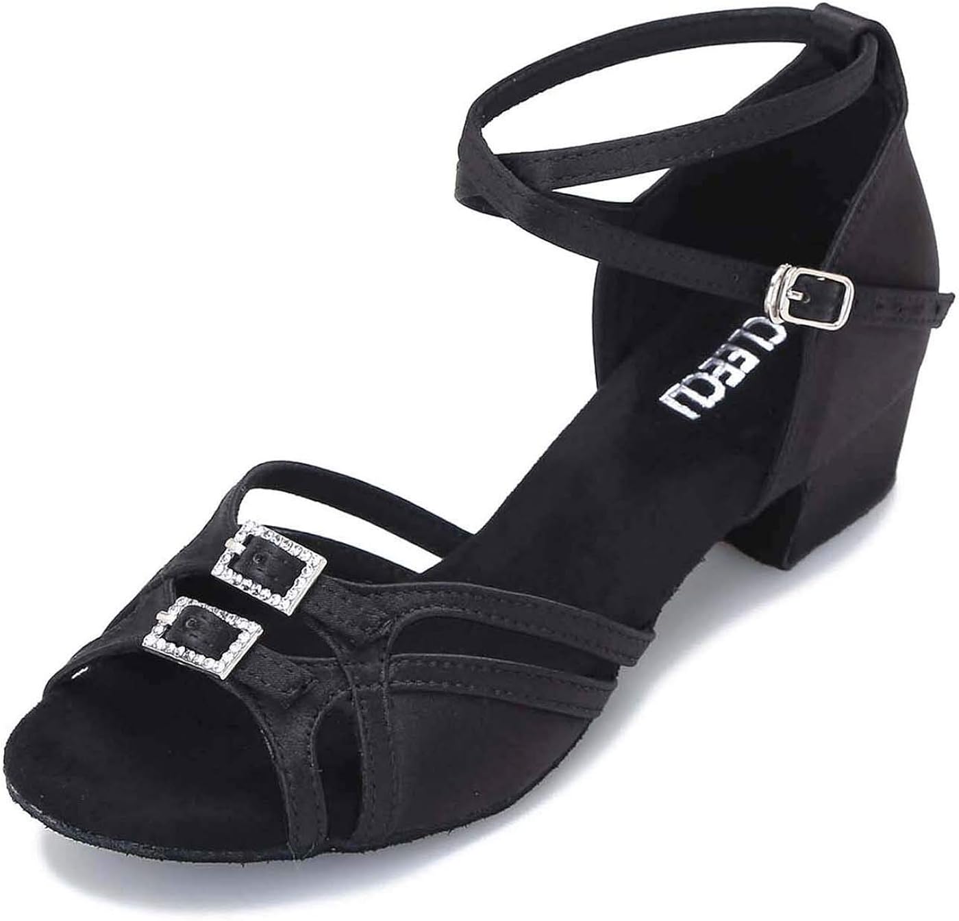 CLEECLI Low Heel Ballroom Dance Shoes Latin Salsa Shoes for Women