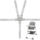 High Chair Straps Replacement Compatible with Graco Highchairs, Replacement Harness Straps for Most 5 Point High Chairs, Adjustable Universal High Chair Belt