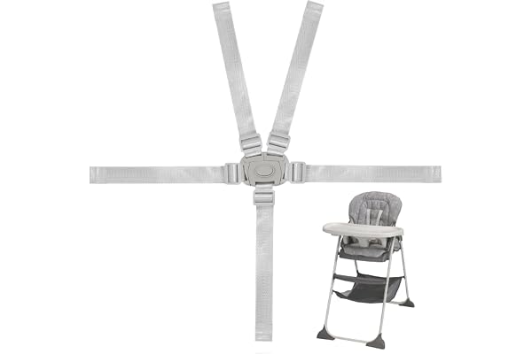 High Chair Straps Replacement Compatible with Graco Highchairs, Replacement Harness Straps for Most 5 Point High Chairs, Adju