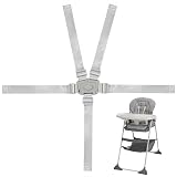 High Chair Straps Replacement Compatible with Graco Highchairs, Replacement Harness Straps for Most 5 Point High Chairs, Adjustable Universal High Chair Belt