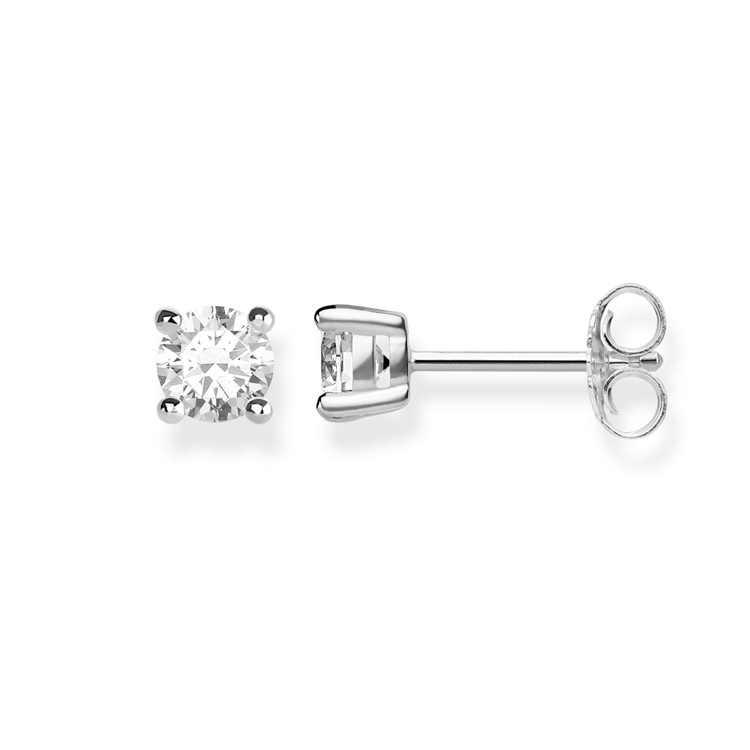 THOMAS SABO Ear studs white stone 925 Sterling Silver