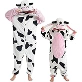 CuteOn Unisex Animal Onesie Pajamas Cosplay Halloween Costume Christmas Sleepwear Homewear for Adult Kids