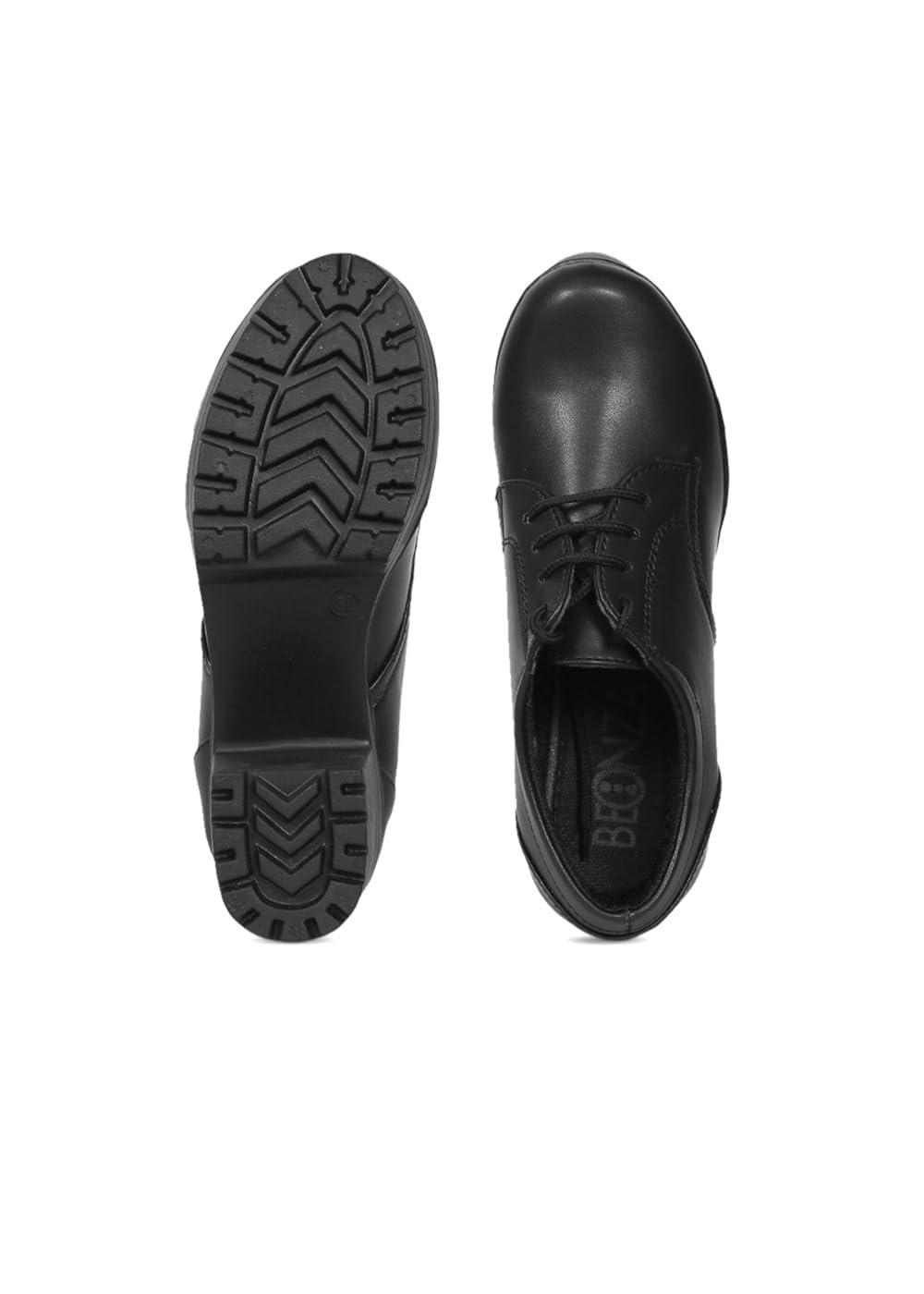 beonza women black heels casual shoes