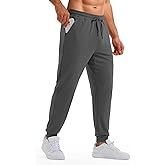 Rdruko Men's Joggers Pants with Zipper Pockets Stretch Tapered Track Pants Athletic Casual Sweatpants for Gym Running