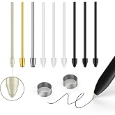 NWANTF Soft/Metal Nibs/Tips Replacement for Samsung Galaxy Tab S10/S9/S8/S7/S6,Phone Model S26/S25/S24 /S23/S22 Ultra S Pen,Tips+Clip+Organizer (1+2+6 pcs Set)