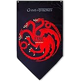 Game of Thrones Targaryen House Sigil Banner Indoor Fabric Wall Hanging Home Decor 30" x 50" House of Dragons