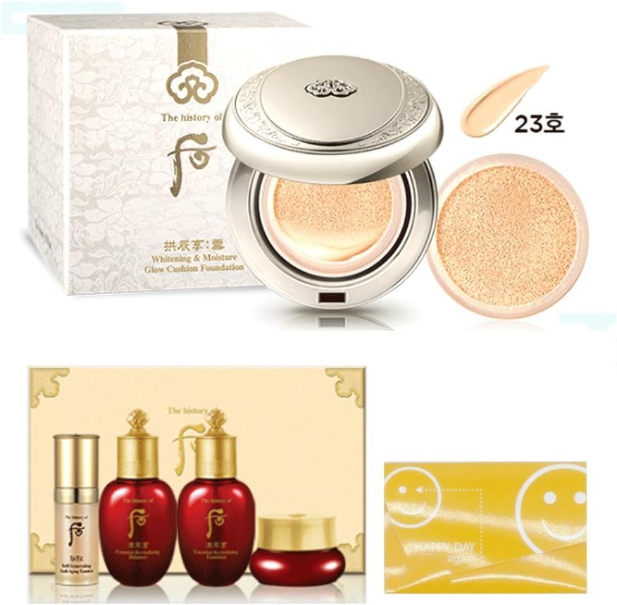 The History of Whoo Gongjinhyang Seol Radiant Whiten Moisture Cushion NO.23 SPF50+/ PA+++ 15g + 15g Gifts