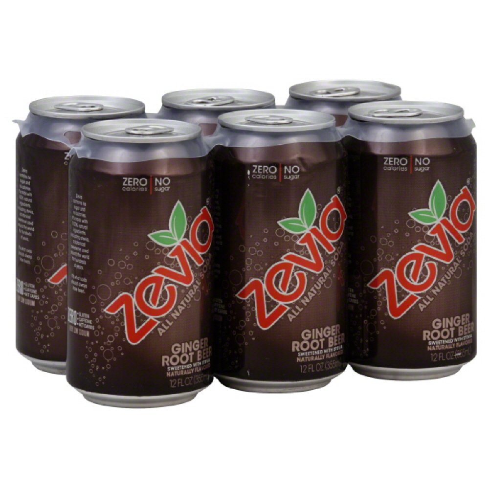 Zevia Soda Rootbr Gngr Ntrl 6pk Grocery & Gourmet Food