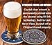 Absorbent Coaster For Drinks - 8 Pack Large 4.3