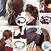 HY Fancy 7pc/10pc Stylish Stretch Hair Ties of Comfortable Elastic Cotton. These Cute Luxurious Hair Band Ponytail Holders are the Favorite Headband Scrunchie for Women and Girls (10 PCS:charming-02)