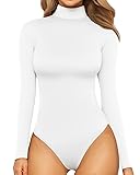 MANGOPOP Women's Mock Turtle Neck Long Sleeve Tops