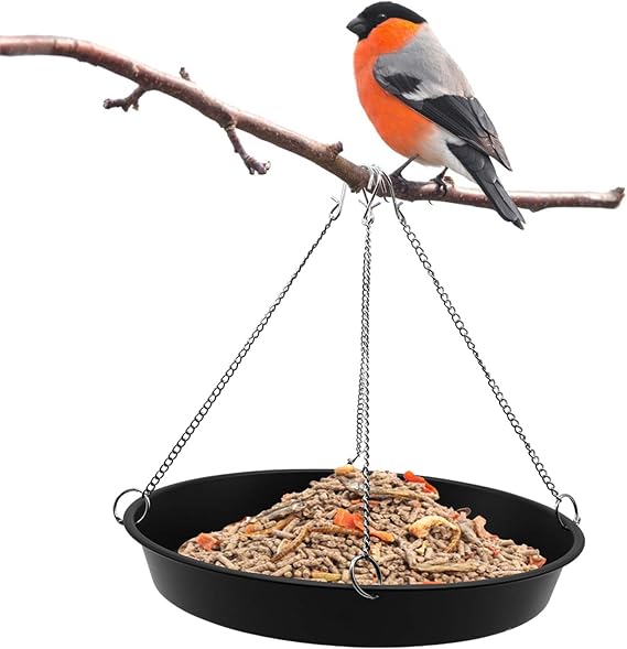 Besimple Bird Seed Catcher Tray Platform Feeder 11’’ Black