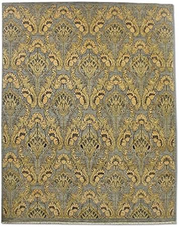 Pak Persian Rugs Traditional Chobi Handmade Ikat Rug, Wool, Grey, 244 X 304 cm, 8' x 10' (ft)