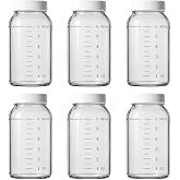 Preval Glass Jars, 6 Pack - Replacement Paint, Stain, Touch-Up Storage | Replacement Glass Jars for Preval Sprayers - Store Paint, Stain &amp; Finishes for Professional, DIY Projects &amp; Touch-Ups