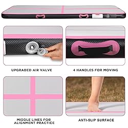 KIKILIVE Inflatable Air Gymnastics Tumbling Mat