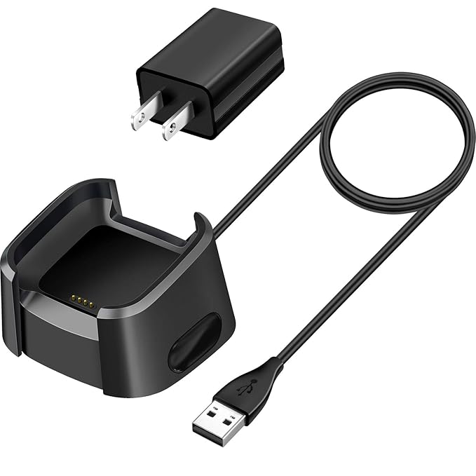 Cargador para Fitbit Versa Cargador con adaptador de alimentación ...