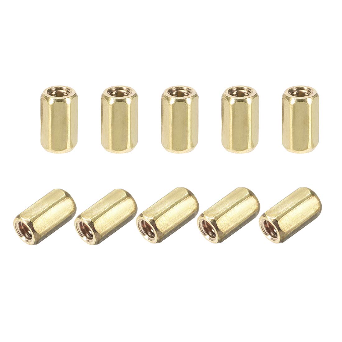 Photo 1 of uxcell M2x6mm Female-Female Hex Brass PCB Motherboard Spacer Standoff for FPV Drone Quadcopter, Computer & Circuit Board 20pcs