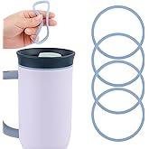 4pcs Gasket Replacement for Owala 40oz Tumbler, O Shaped Rubber Lid Seal Ring Water Bottle Accessories Replacement Part Compatible with Owala 40oz Stainless Steel Cup