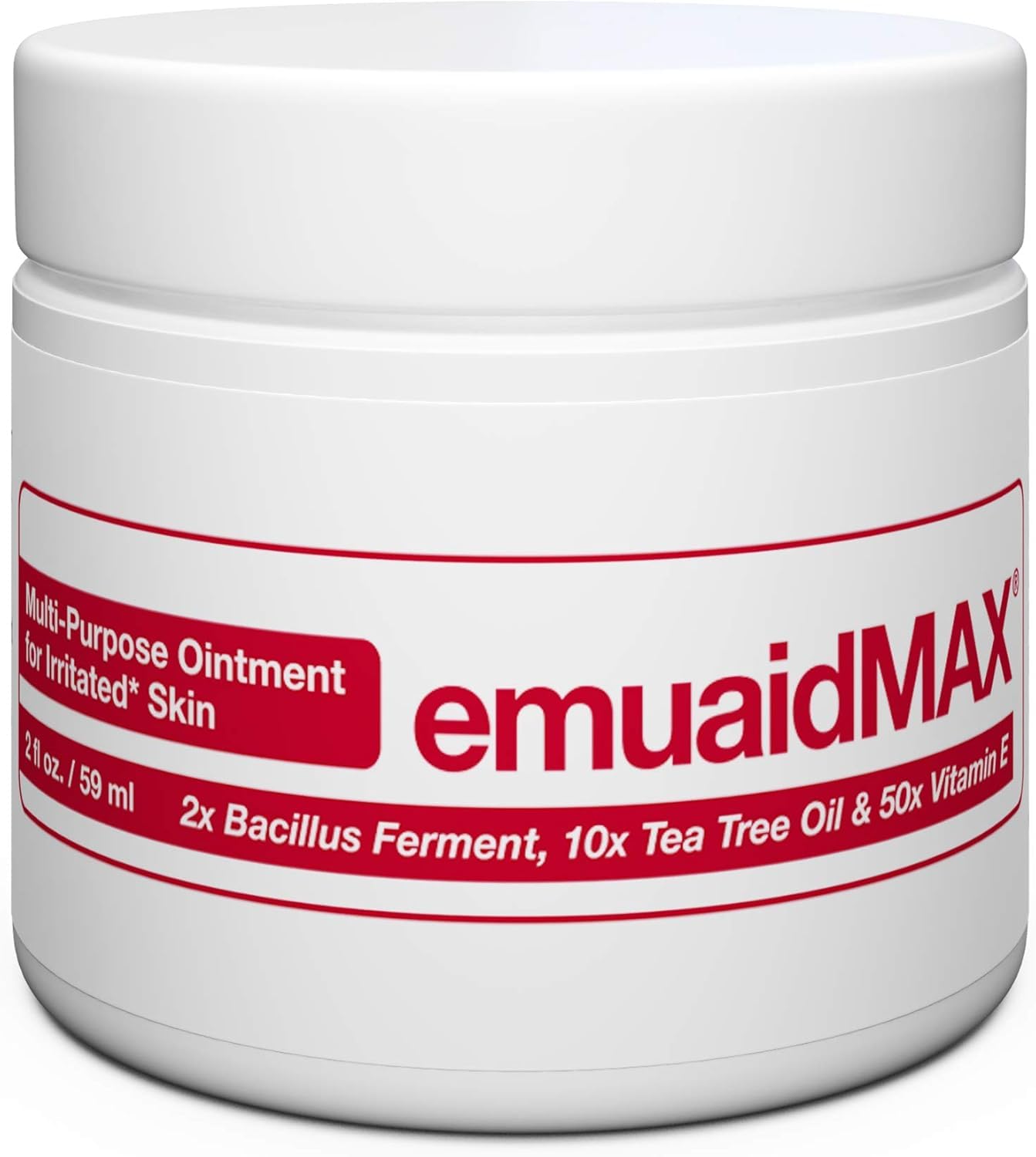 emuaid EMUAIDMAX Ointment for Itchy Skin Conditions, Maximum Strength Treatment for Athletes Foot, Psoriasis, Jock Itch, Anti Itch, Rash, Eczema, Cold Sores, Blisters and Skin Yeast Infection, 2 oz