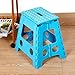 KARMAS PRODUCT Super Strong Folding Step Stool-15 in Portable Carrying Handle for Adults and Kids.Great for Kitchen Blue
