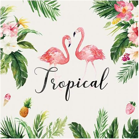 Leowefowa 3x3m Vinyle Printemps Toile De Fond Tropical Flamant Rose Fleurs Fruit Les Plantes Fond D Ecran Fond Decors Studio Photo Video Fete Photobooth Photographie Props Amazon Fr Photo Camescopes