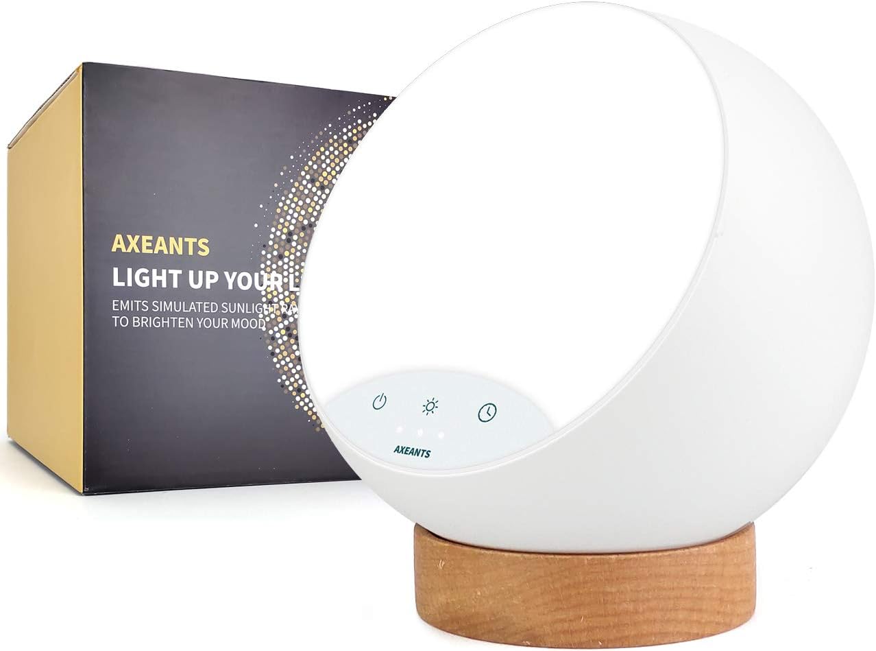 Light Therapy Lamp 10000 Lux Happy Natural Light UV-Free Touch Control with Stepless Brightness Dimming Timmer Function: Health & Personal Care