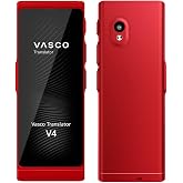 Vasco V4 Language Translator Device | 112 Languages | Free Lifetime Internet in Almost 200 Countries | Ruby Red