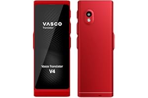 VASCO ELECTRONICS Vasco V4 Language Translator Device | 112 Languages | Free Lifetime Internet in Almost 200 Countries | Ruby Red