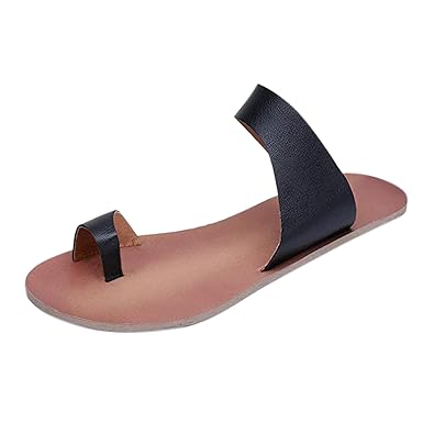 black leather flip flops ladies