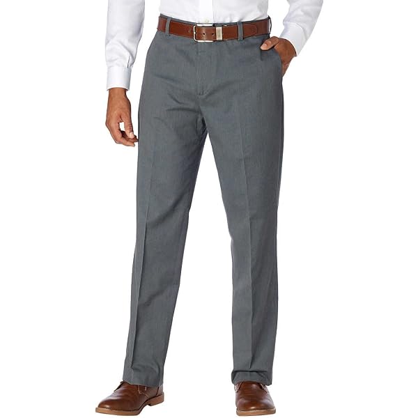 Nautica Men's Bi-Stretch Flat Front Pant at Amazon Men's Clothing store