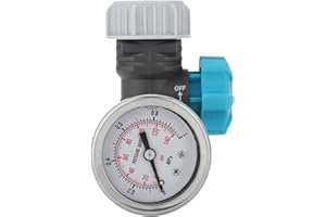 G3/4in Adjustable Water Pressure Regulator Valve with Pressure Greenhouse Garden Irrigation Controller for Garden Irrigation 